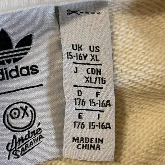 Adidas Originals Juniors​ x André Saraiva Pullover Long Sleeve Sweatshirt Size X - Picture 8 of 13